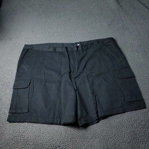 King Size Cargo Shorts Mens Size 54 Big & Tall  Black Chino